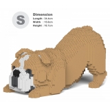 Jekca - English Bulldog 4-in-1 Pack 01S-M03 - Lego - Sculpture - Construction - 4D - Brick Animals - Toys