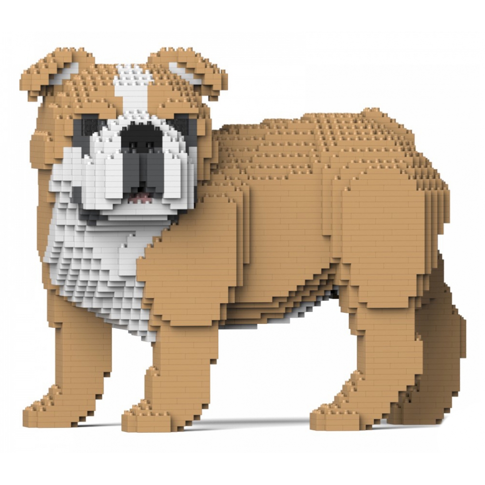 Jekca - English Bulldog 4-in-1 Pack 01S-M03 - Lego - Sculpture -  Construction - 4D - Brick Animals - Toys - Avvenice