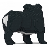 Jekca - English Bulldog 4-in-1 Pack 01S-M04 - Lego - Scultura - Costruzione - 4D - Animali di Mattoncini - Toys