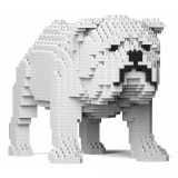 Jekca - English Bulldog 01S-M02 - Lego - Sculpture - Construction - 4D - Brick Animals - Toys