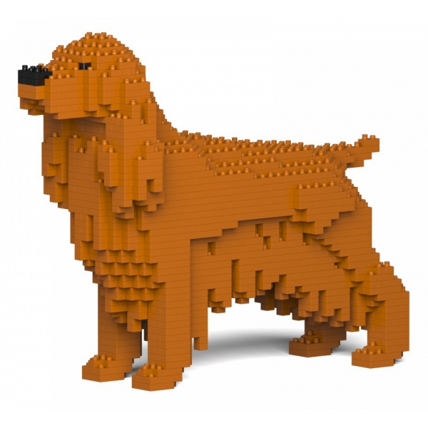 Jekca - English Cocker Spaniel 01S-M03 - Lego - Sculpture - Construction - 4D - Brick Animals - Toys