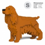 Jekca - English Cocker Spaniel 01S-M03 - Lego - Sculpture - Construction - 4D - Brick Animals - Toys