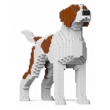 Jekca - English Pointer 01S-M01 - Lego - Sculpture - Construction - 4D - Brick Animals - Toys