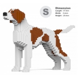 Jekca - English Pointer 01S-M01 - Lego - Sculpture - Construction - 4D - Brick Animals - Toys