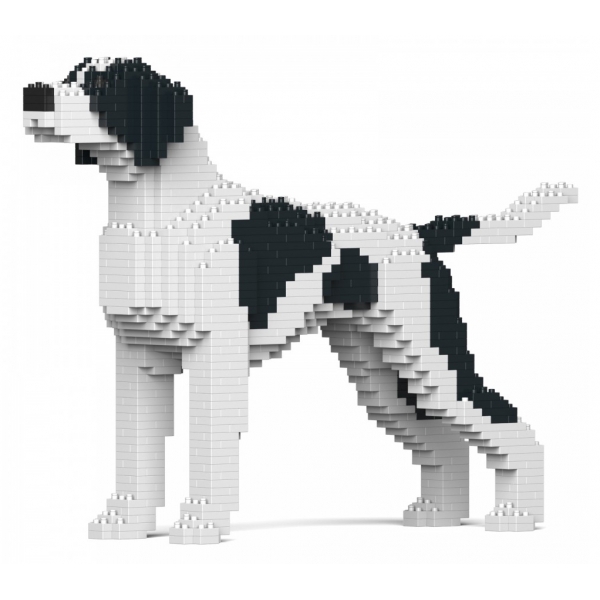 Jekca - English Pointer 01S-M02 - Lego - Sculpture - Construction - 4D - Brick Animals - Toys