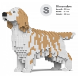 Jekca - English Setter 01S-M01 - Lego - Sculpture - Construction - 4D - Brick Animals - Toys