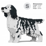 Jekca - English Setter 01S-M02 - Lego - Scultura - Costruzione - 4D - Animali di Mattoncini - Toys