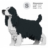 Jekca - English Springer Spaniel 01S-M02 - Lego - Sculpture - Construction - 4D - Brick Animals - Toys