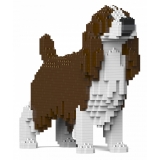 Jekca - English Springer Spaniel 01S-M03 - Lego - Sculpture - Construction - 4D - Brick Animals - Toys