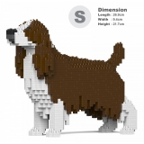 Jekca - English Springer Spaniel 01S-M03 - Lego - Sculpture - Construction - 4D - Brick Animals - Toys