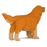 Jekca - Golden Retriever 02S-M02 - Lego - Sculpture - Construction - 4D - Brick Animals - Toys