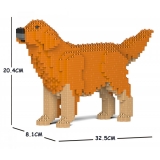 Jekca - Golden Retriever 02S-M02 - Lego - Sculpture - Construction - 4D - Brick Animals - Toys