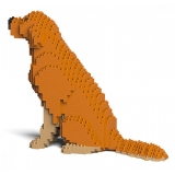 Jekca - Golden Retriever 03S-M02 - Lego - Sculpture - Construction - 4D - Brick Animals - Toys