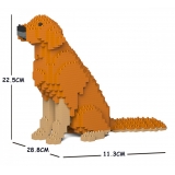 Jekca - Golden Retriever 03S-M02 - Lego - Scultura - Costruzione - 4D - Animali di Mattoncini - Toys