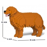 Jekca - Golden Retriever 01S-M01 - Lego - Sculpture - Construction - 4D - Brick Animals - Toys