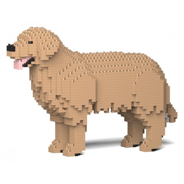 Jekca - Golden Retriever 01S-M04 - Lego - Scultura - Costruzione - 4D - Animali di Mattoncini - Toys