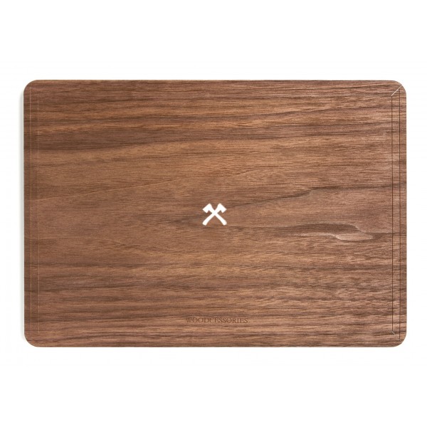 Woodcessories - Walnut / MacBook Skin Cover - MacBook 12 - Eco Skin - Axe Logo - Wooden MacBook Cover