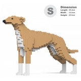 Jekca - Greyhound 01S-M01 - Lego - Sculpture - Construction - 4D - Brick Animals - Toys