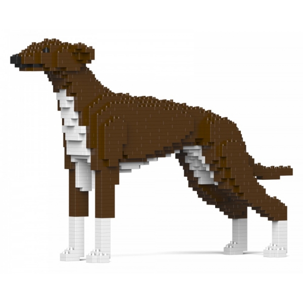 Jekca - Greyhound 01S-M04 - Lego - Sculpture - Construction - 4D - Brick Animals - Toys