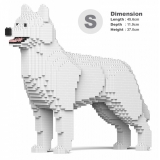Jekca - Husky 4-in-1 Pack 01S-M02 - Lego - Scultura - Costruzione - 4D - Animali di Mattoncini - Toys
