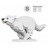 Jekca - Husky 4-in-1 Pack 01S-M02 - Lego - Sculpture - Construction - 4D - Brick Animals - Toys
