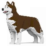 Jekca - Husky 4-in-1 Pack 01S-M03 - Lego - Scultura - Costruzione - 4D - Animali di Mattoncini - Toys