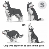 Jekca - Husky 4-in-1 Pack 01S-M04 - Lego - Sculpture - Construction - 4D - Brick Animals - Toys