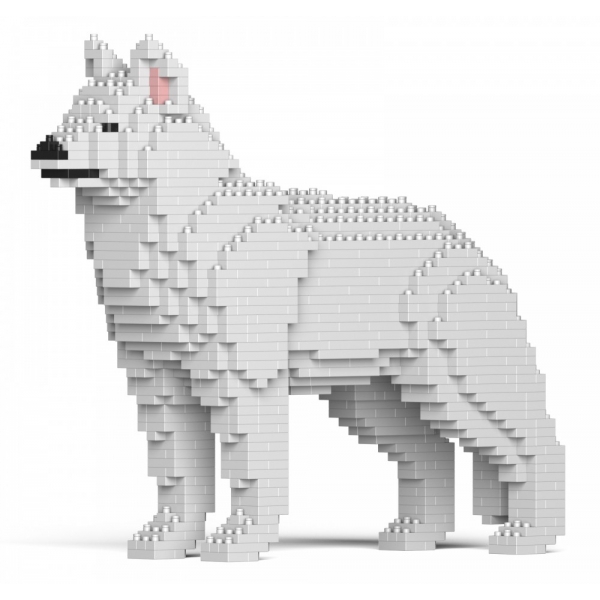 Jekca - Husky 01S-M02 - Lego - Scultura - Costruzione - 4D - Animali di Mattoncini - Toys