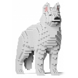 Jekca - Husky 01S-M02 - Lego - Scultura - Costruzione - 4D - Animali di Mattoncini - Toys