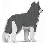 Jekca - Husky 01S-M04 - Lego - Scultura - Costruzione - 4D - Animali di Mattoncini - Toys