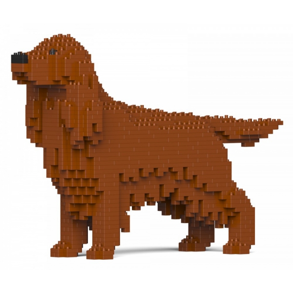 Jekca - Irish Setter 01S - Lego - Sculpture - Construction - 4D - Brick Animals - Toys