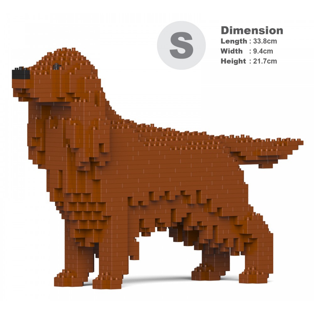 Jekca - Irish Setter 01S - Lego - Scultura - Costruzione - 4D - Animali di  Mattoncini - Toys - Avvenice