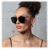 Linda Farrow - The Kings Oversized Sunglasses in Black (C1) - LFL747C1SUN - Linda Farrow Eyewear