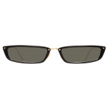 Linda Farrow - Issa C1 Rectangular Sunglasses in Black - LFL838C1SUN - Linda Farrow Eyewear