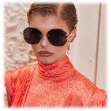 Linda Farrow - Lisette Oversized Sunglasses in Rose Gold - LFL1314C1SUN - Linda Farrow Eyewear