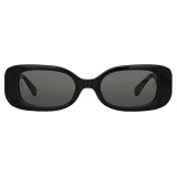 Linda Farrow - The Lola Rectangular Sunglasses in Black (C1) - LFL1117C1SUN - Linda Farrow Eyewear