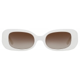 Linda Farrow - Occhiali da Sole The Lola Rettangolare in Bianco - LFL1117C6SUN - Linda Farrow Eyewear