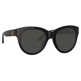 Linda Farrow - Madi Oversized Sunglasses in Black - LFL1257C1SUN - Linda Farrow Eyewear