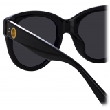 Linda Farrow - Occhiali da Sole Madi Oversized in Nero - LFL1257C1SUN - Linda Farrow Eyewear