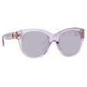 Linda Farrow - Occhiali da Sole Madi Oversized in Lilla - LFL1257C4SUN - Linda Farrow Eyewear