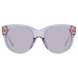 Linda Farrow - Madi Oversized Sunglasses in Lilac - LFL1257C4SUN - Linda Farrow Eyewear