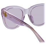 Linda Farrow - Madi Oversized Sunglasses in Lilac - LFL1257C4SUN - Linda Farrow Eyewear