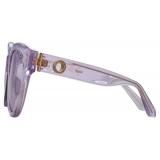 Linda Farrow - Madi Oversized Sunglasses in Lilac - LFL1257C4SUN - Linda Farrow Eyewear