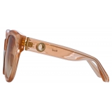 Linda Farrow - Occhiali da Sole Madi Oversized in Pesca - LFL1257C3SUN - Linda Farrow Eyewear