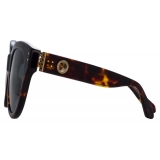 Linda Farrow - Madi Oversized Sunglasses in Tortoiseshell - LFL1257C2SUN - Linda Farrow Eyewear