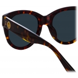 Linda Farrow - Madi Oversized Sunglasses in Tortoiseshell - LFL1257C2SUN - Linda Farrow Eyewear