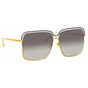 Linda Farrow - Occhiali da Sole Marcia Quadrati in Oro Giallo - LFL1310C2SUN - Linda Farrow Eyewear