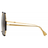 Linda Farrow - Occhiali da Sole Margot Hexagon in Nero - LFL1308C1SUN - Linda Farrow Eyewear