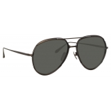 Linda Farrow - Occhiali da Sole Matisse Aviator in Nichel - LFL1207C4SUN - Linda Farrow Eyewear