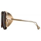 Linda Farrow - Maverick Aviator Sunglasses in Light Gold - LFL1358C2SUN - Linda Farrow Eyewear